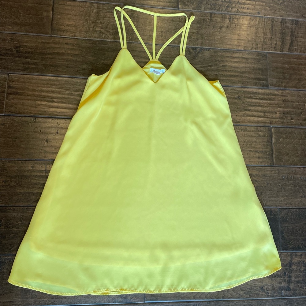 Yellow Boutique Dress Summer Vacation Sz Medium